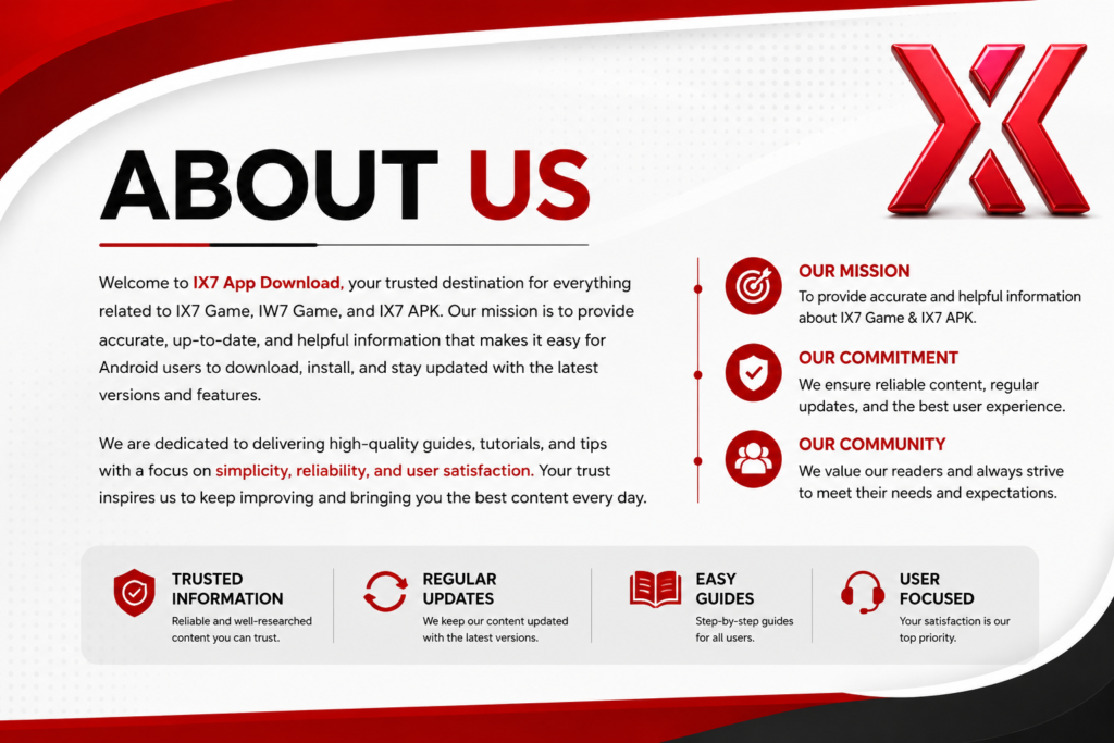 About Us IX7 Game